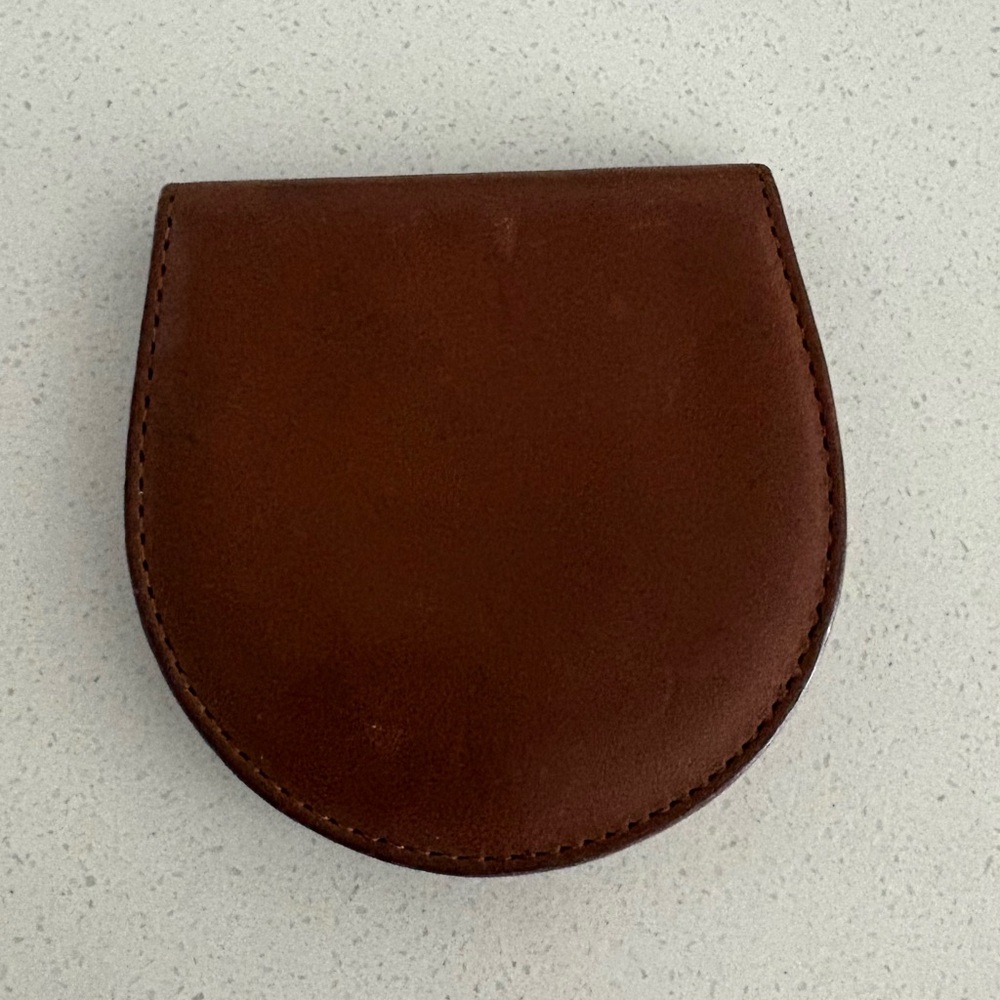 Coach 90s Brown Leather 4849 Coin Pouch Purse